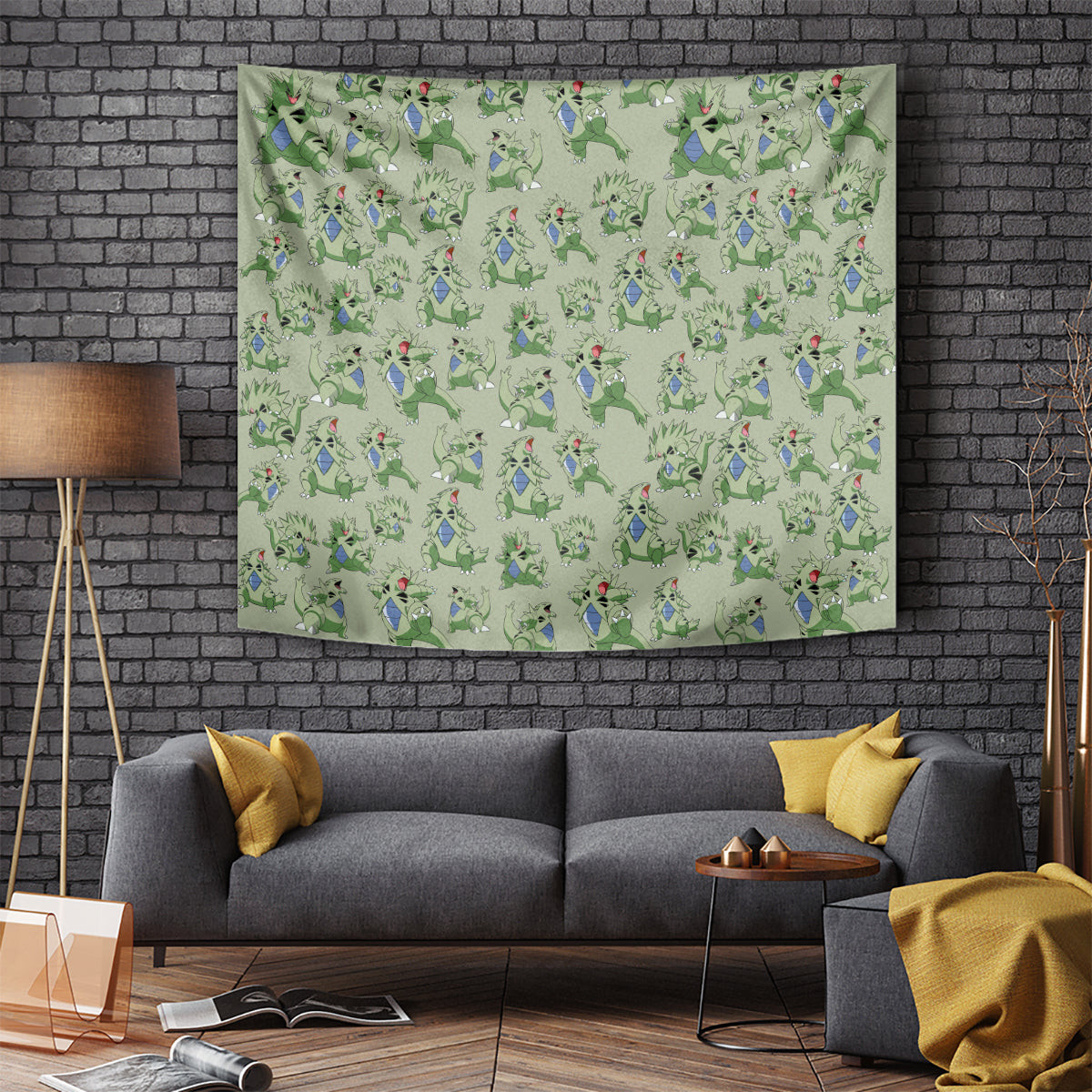 Tyranitar Pattern Style Tapestry
