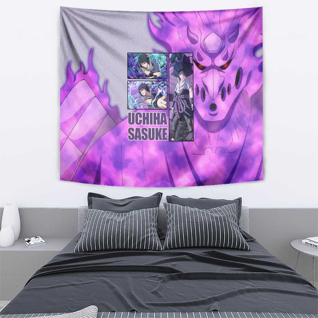 Uchiha Sasuke Naruto Shippuden Tapestry Anime Style