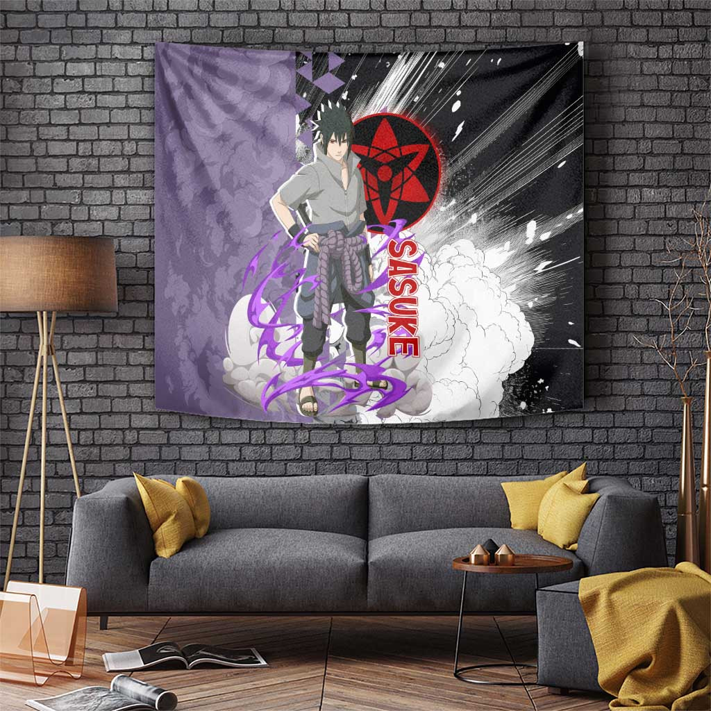 Uchiha Sasuke - Naruto Tapestry Anime Style