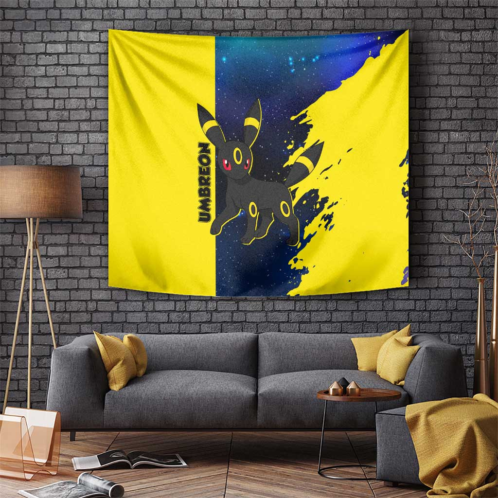 Umbreon - Pokemon Tapestry Anime Style