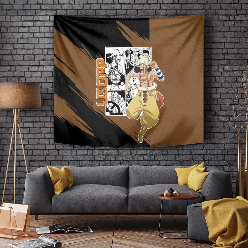 Usopp - One Piece Tapestry Anime Mix Manga Style