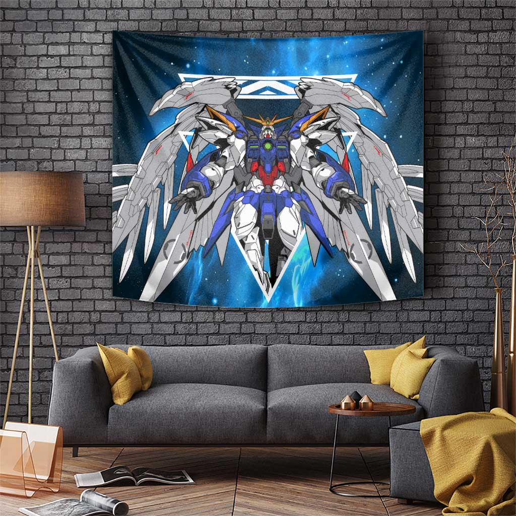 Wing Zero Gundam Tapestry Anime Style