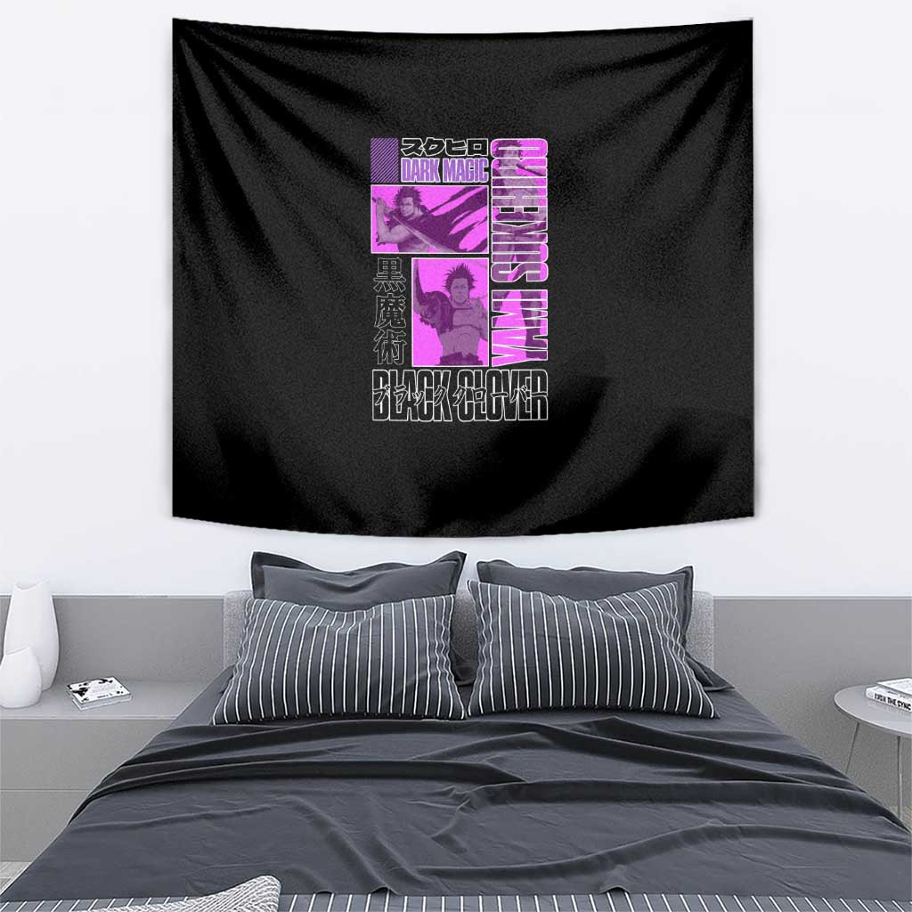 Yami Sukehiro Black Clover Tapestry Anime Style