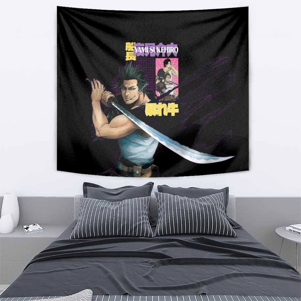 Yami Sukehiro V3 Black Clover Tapestry Anime Style