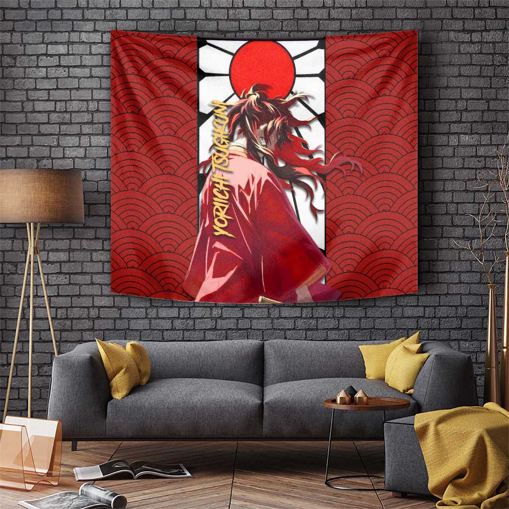 Yoriichi Tsugikuni - Demon Slayer Tapestry Anime Style