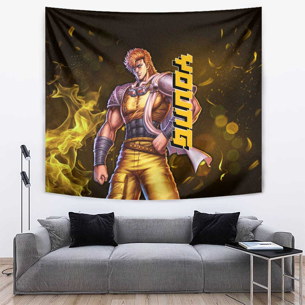 Young - Fist Of The North Star Tapestry Anime Style