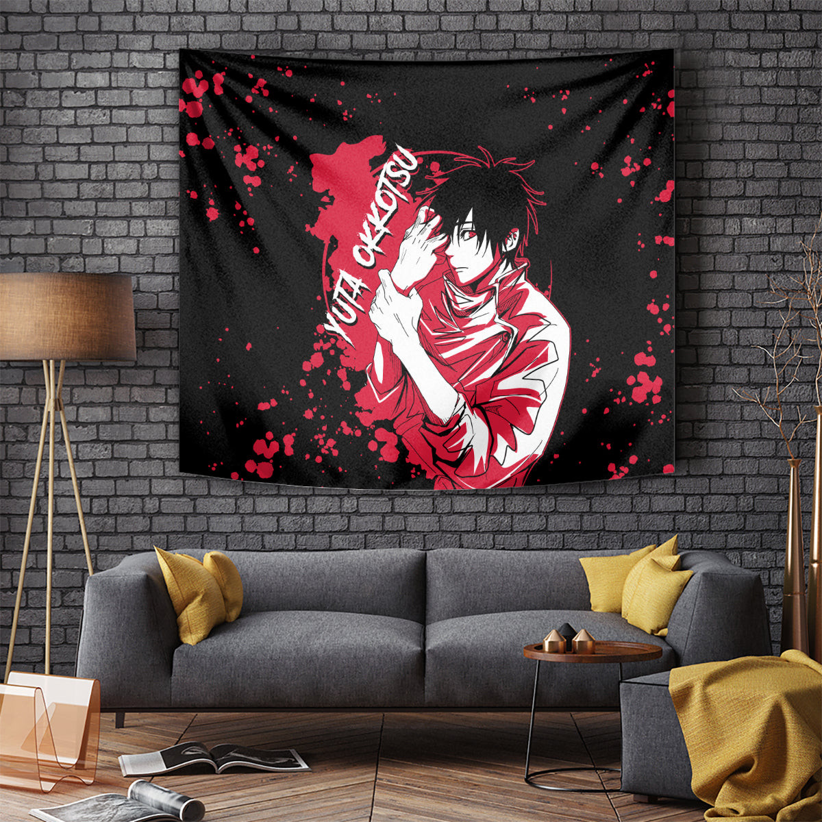 Yuta Okkotsu Jujutsu Kaisen Tapestry Manga Style Art
