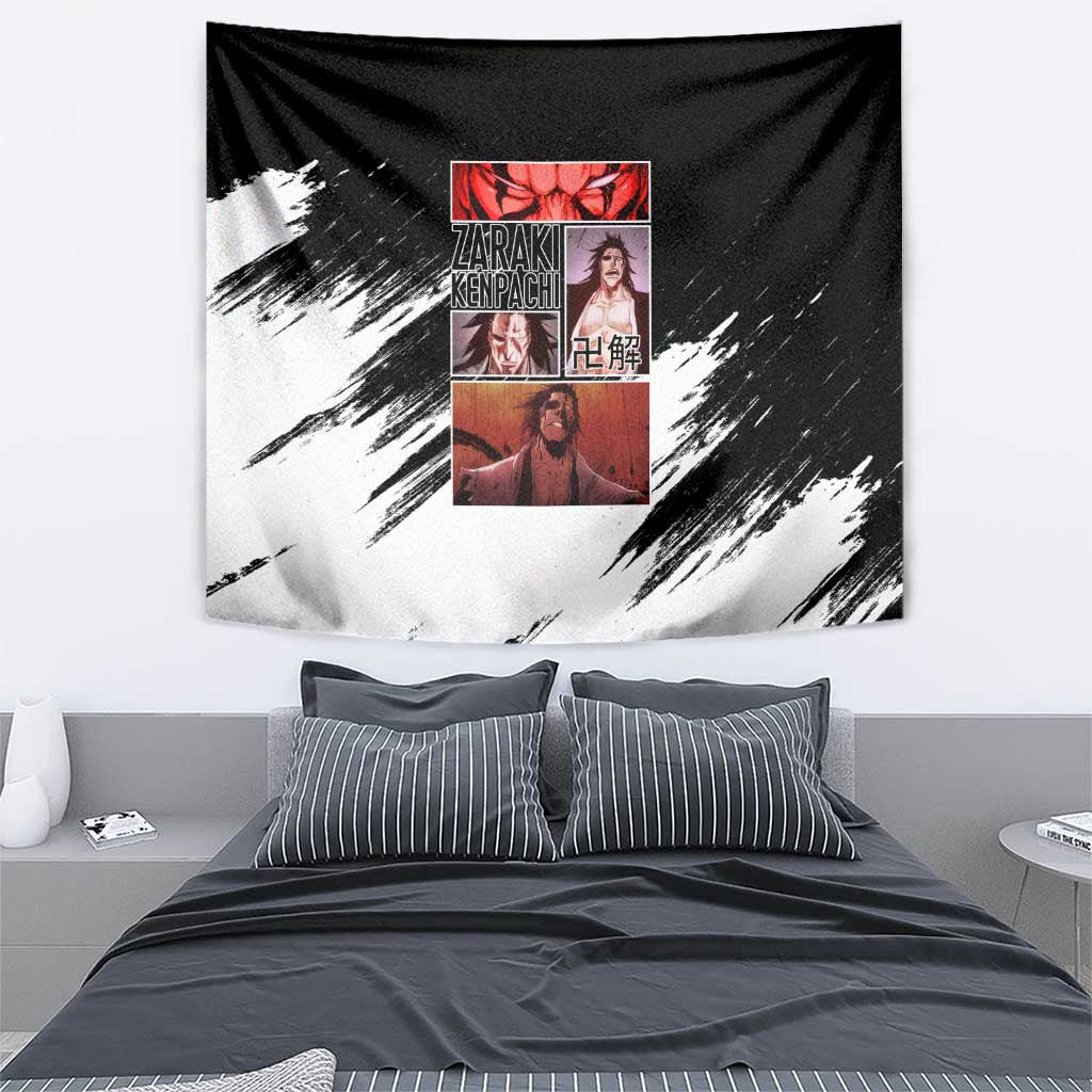 Zaraki Kenpachi Tybwa Bleach Tapestry Anime Style