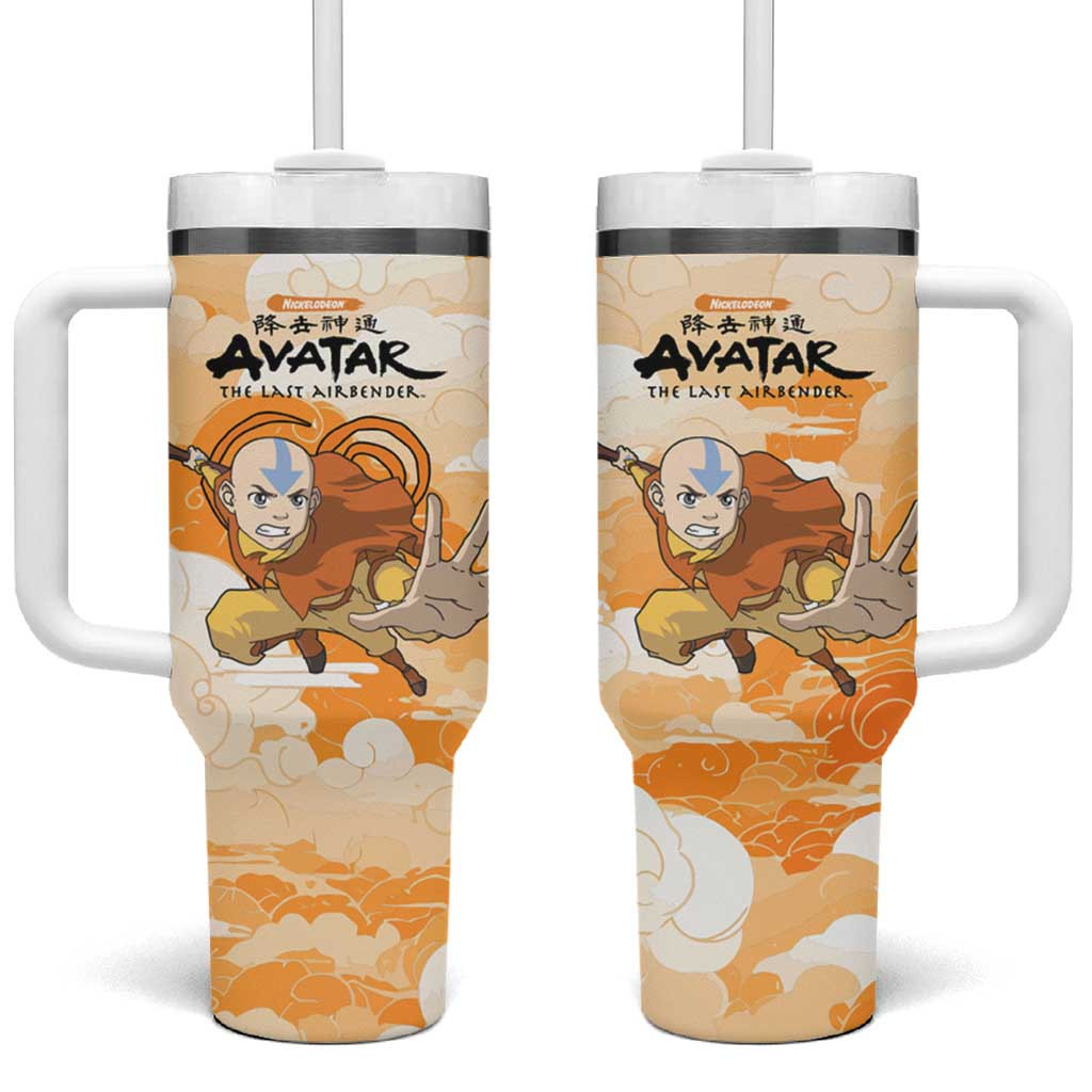 Aang Avatar Last Airbender Tumbler With Handle With Calm And Balance Japan Anime Style