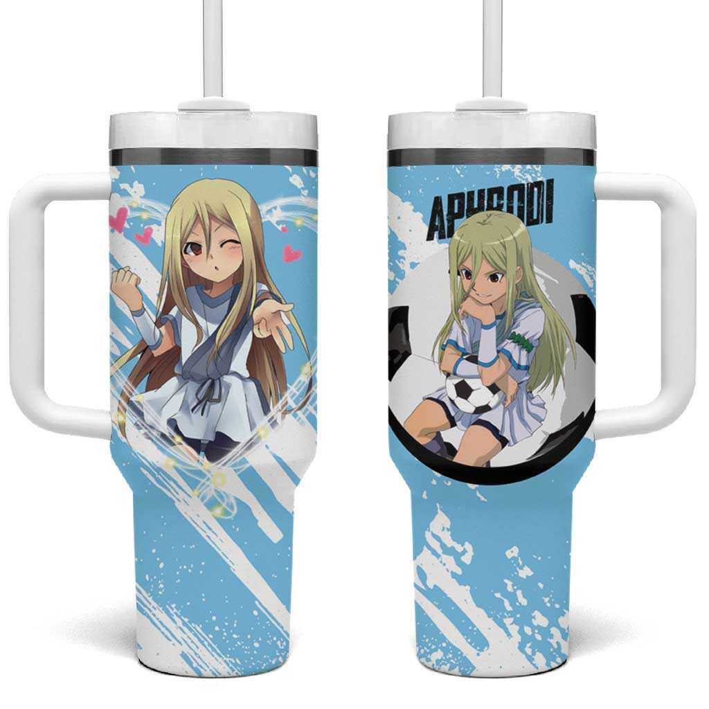 Aphrodi Inazuma Eleven Elegant Soccer Star Tumbler With Handle Aesthetic Anime Style