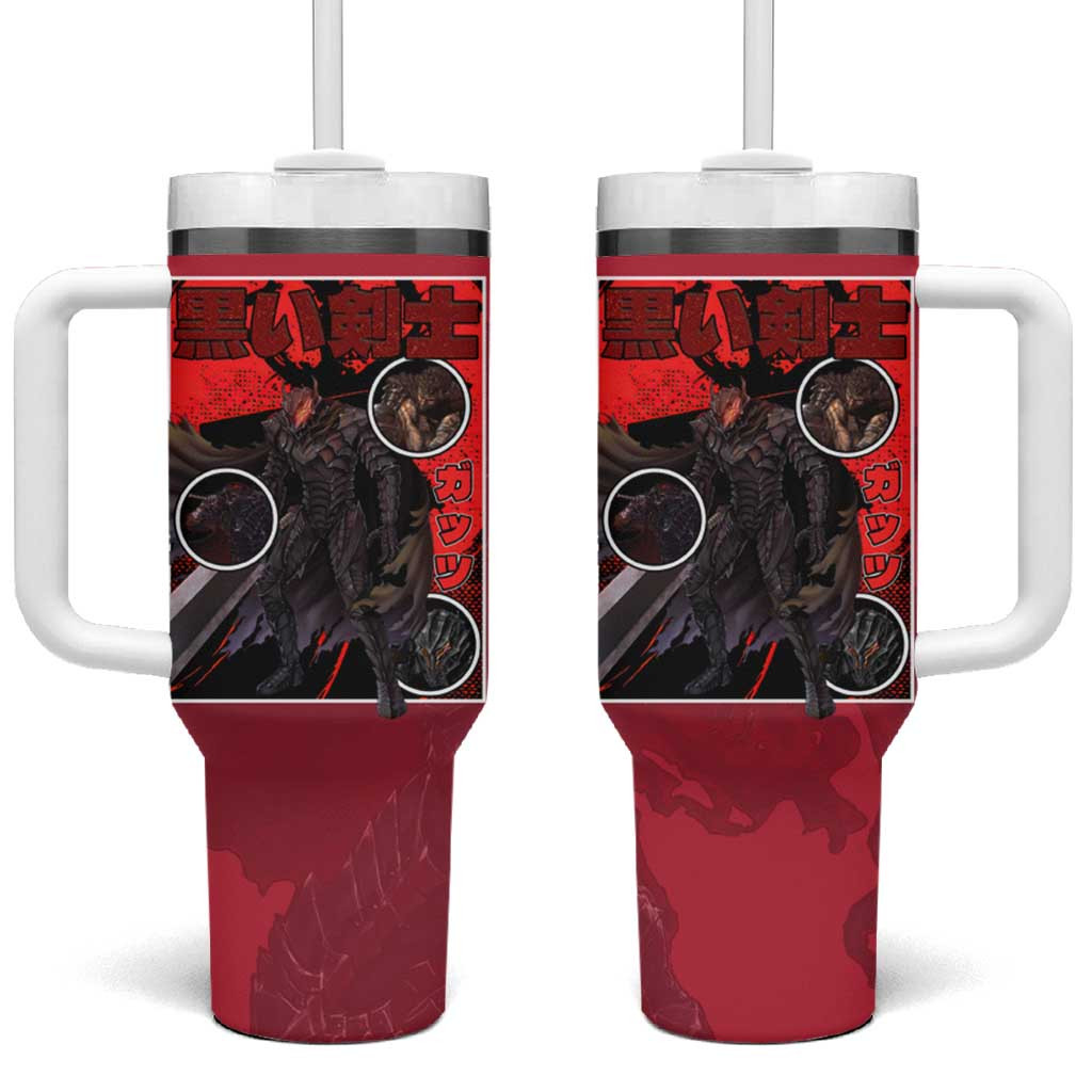 Berserk Guts Tumbler With Handle Red Berserker Armor Anime With Brand Of Sacrifice