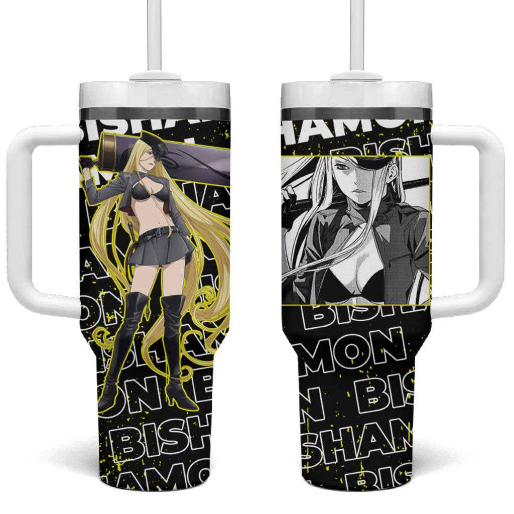 Bishamon Noragami Warrior Goddess Tumbler With Handle With Regalia Japan Anime Style