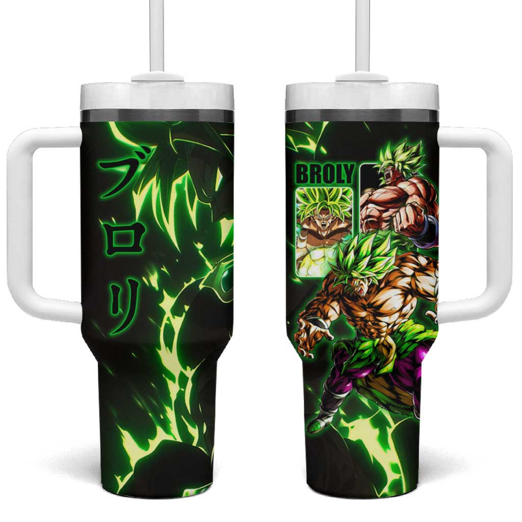 Broly Dragon Ball Super Tumbler With Handle With Legendary Super Saiyan Design Anime