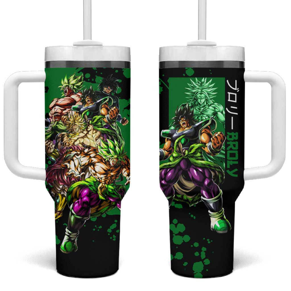 Broly Dragon Ball Tumbler With Handle Anime Style