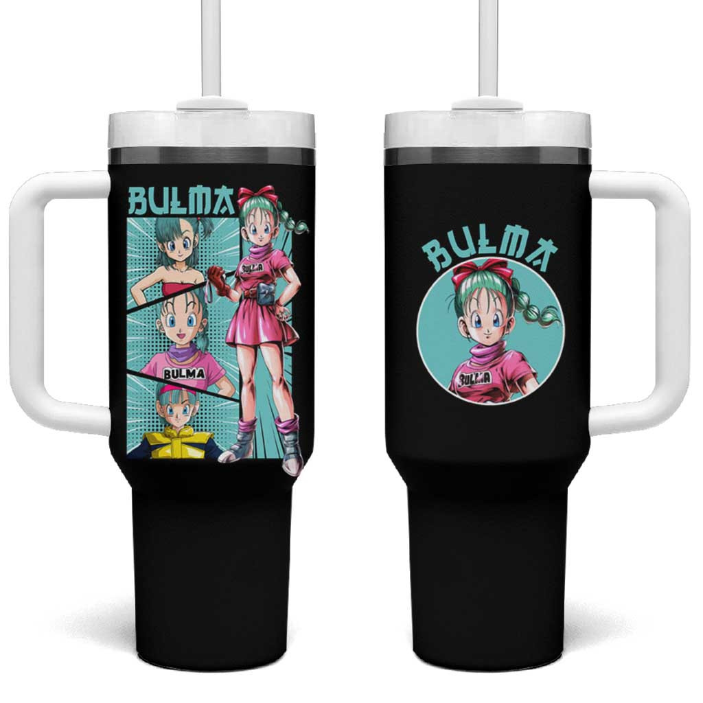 Bulma Dragon Ball Tech Genius Tumbler With Handle With Capsule Corp Outfit Anime Style