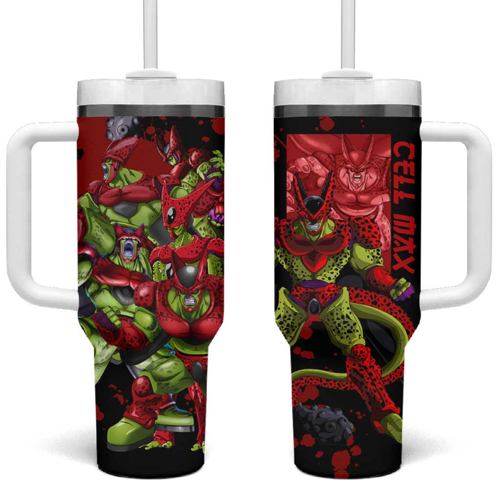 Cell Max Dragon Ball Tumbler With Handle Anime Art Style