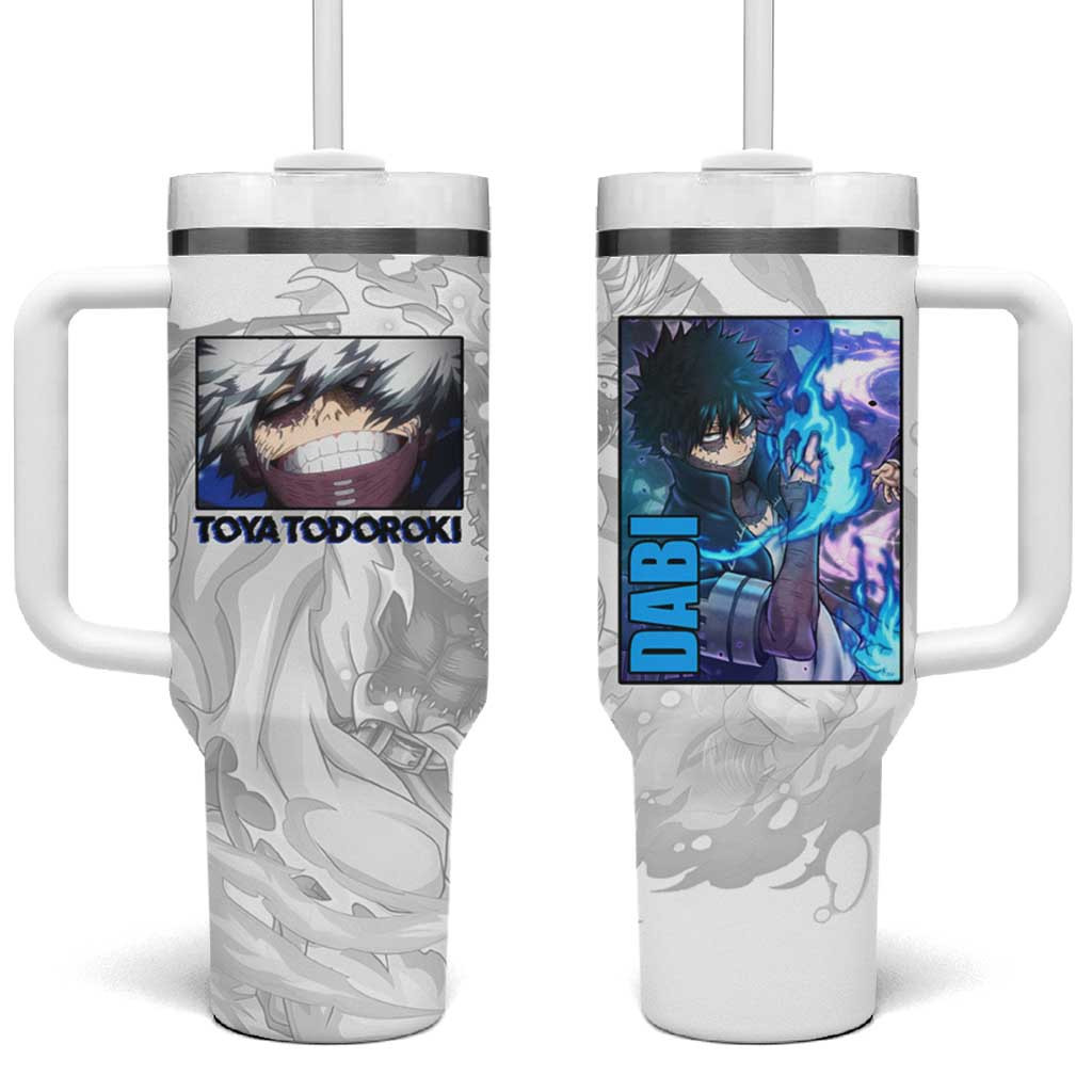Dabi My Hero Academia Tumbler With Handle With Dual Image Design
