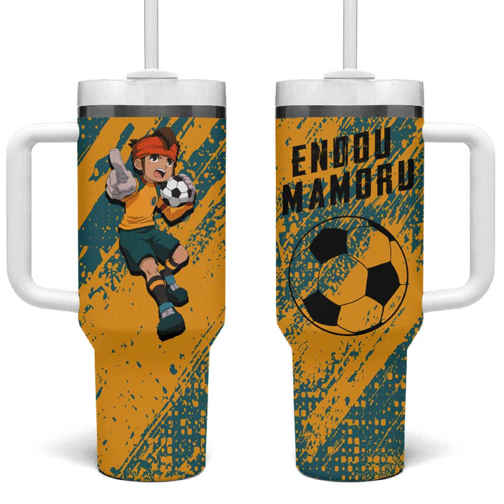 Endou Mamoru Inazuma Eleven Goalkeeper Tumbler With Handle In Action Pose Anime Style