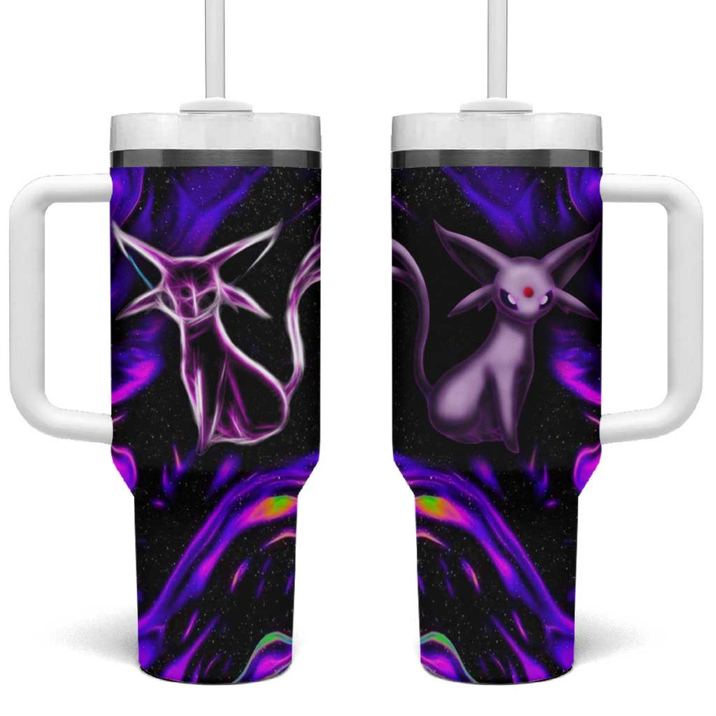 Espeon Galaxy Tumbler With Handle Psychedelic Purple Psychic Type Poke