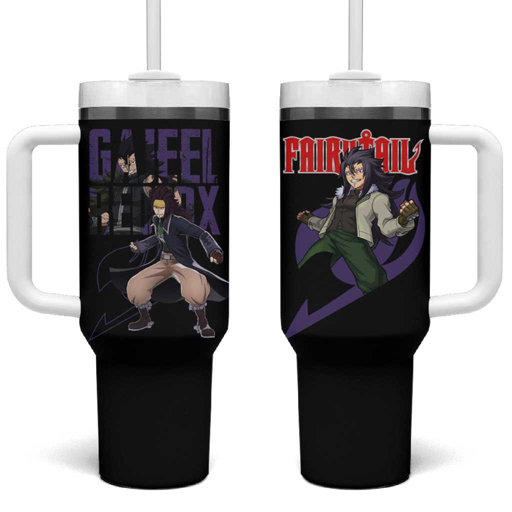 Gajeel Redfox Fairy Tail Tumbler With Handle Anime Style