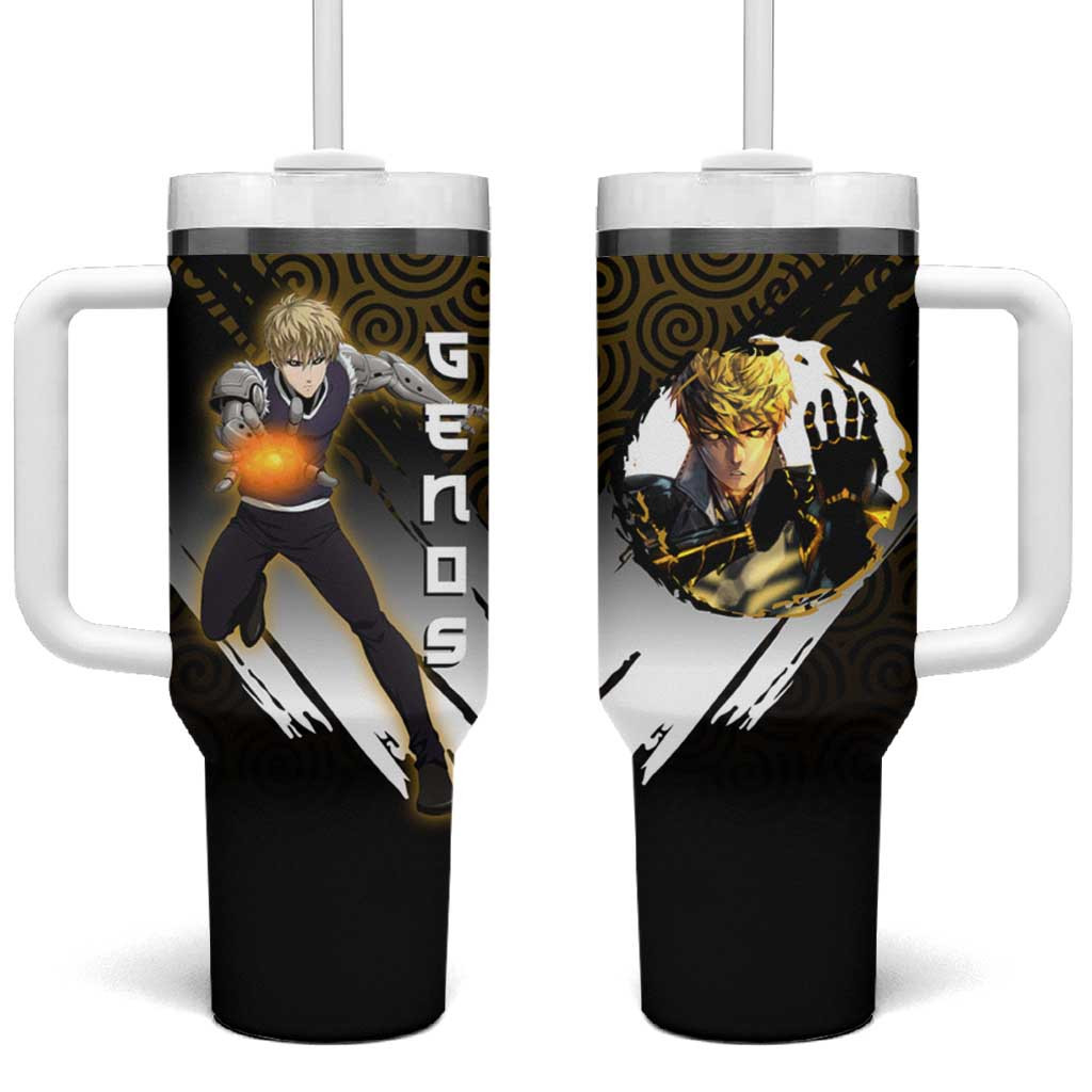 Genos One Punch Man Tumbler With Handle Cyber Blaze Urban Style