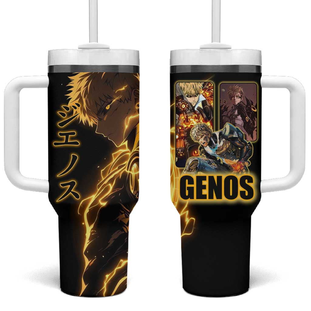 Genos One Punch Man Tumbler With Handle With Cyborg Hero Anime