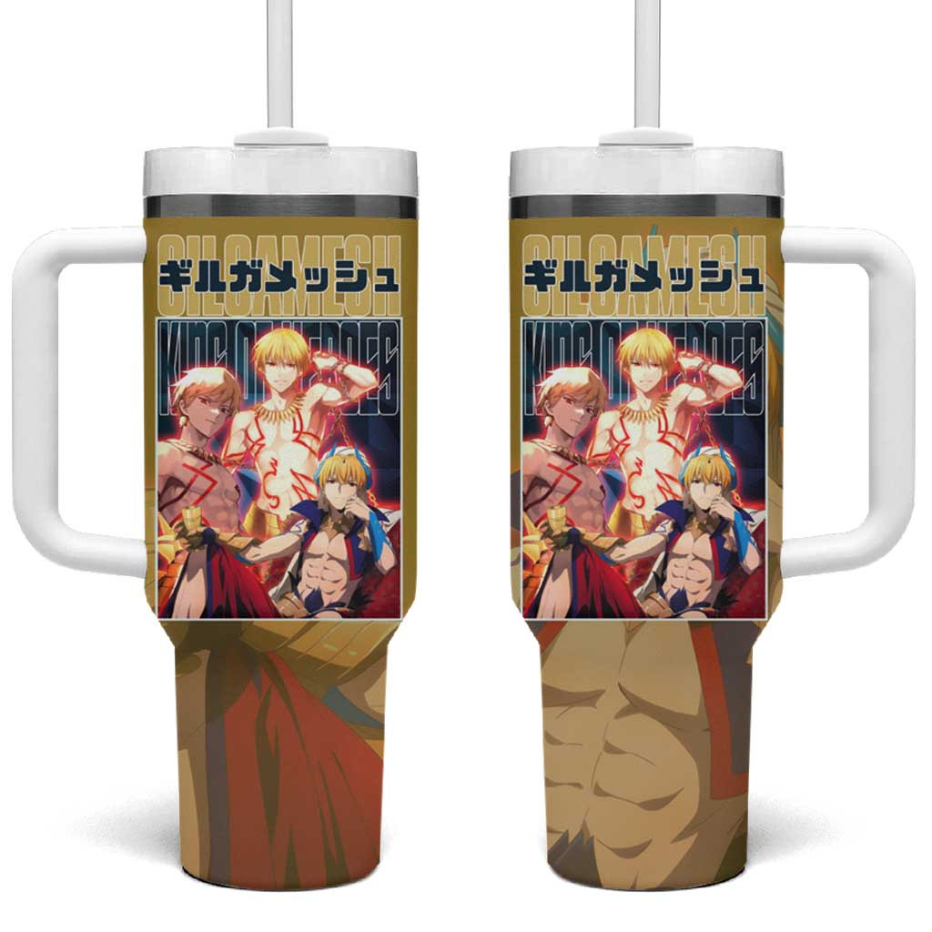 Gilgamesh Fate Stay Night Tumbler With Handle With Golden King Of Heroes Style
