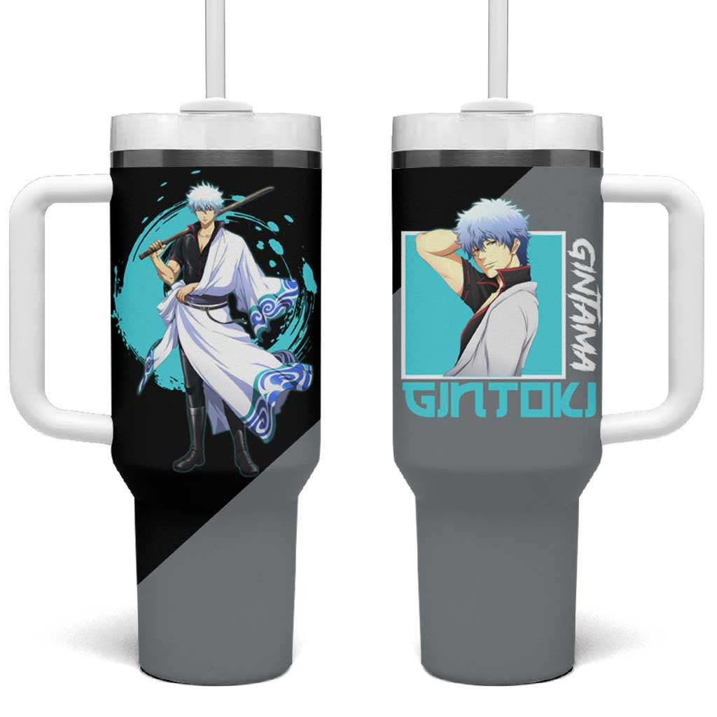 Gintoki Sakata Gintama Tumbler With Handle Lazy Hero