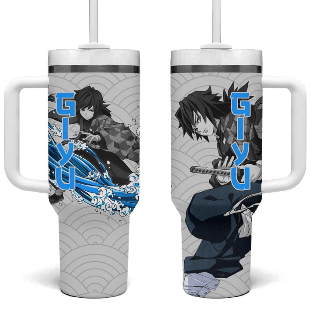 Giyu Demon Slayer Tumbler With Handle Anime Japan Style