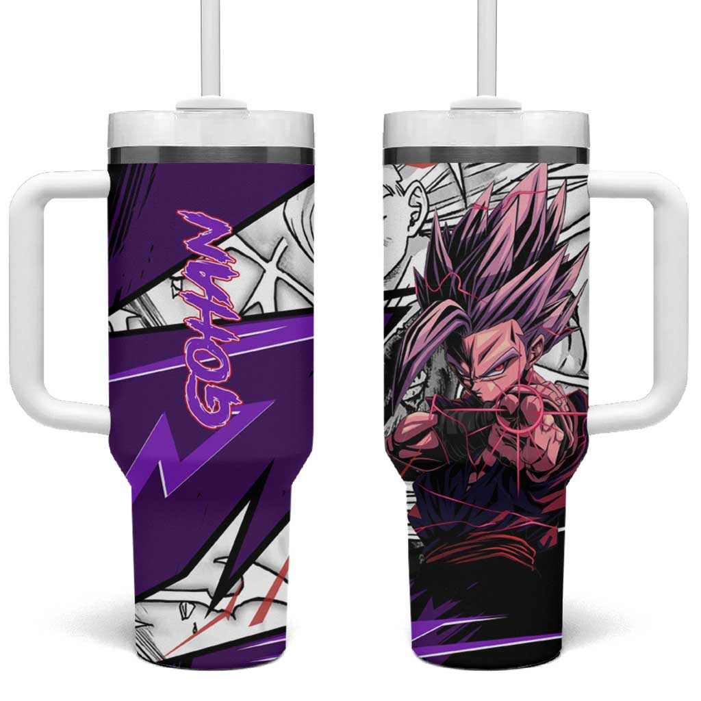 Gohan Ssj2 Dragon Ball Tumbler With Handle Anime Mix Manga Style