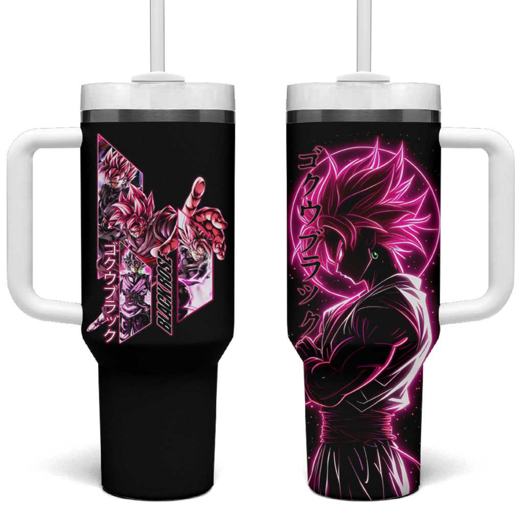 Goku Black Rose Dragon Ball Super Tumbler With Handle