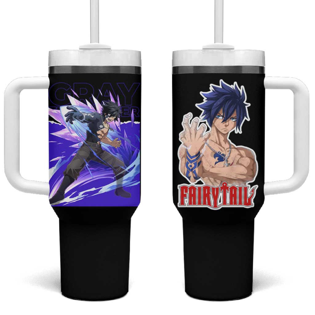 Gray Fullbuster Fairy Tail Tumbler With Handle Anime Style