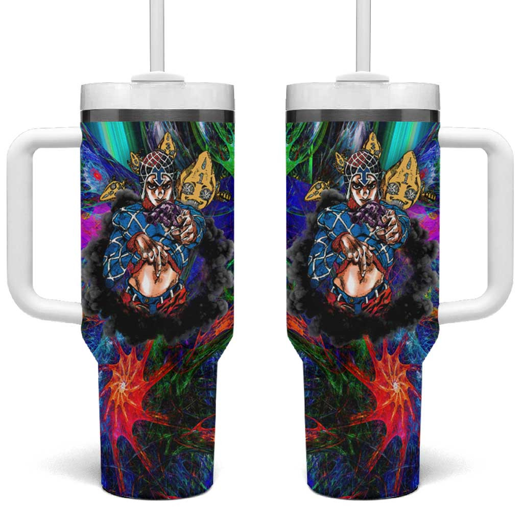 Guido Mista Jojos Bizarre Adventure Tumbler With Handle With Six Bullet Stand Explosion