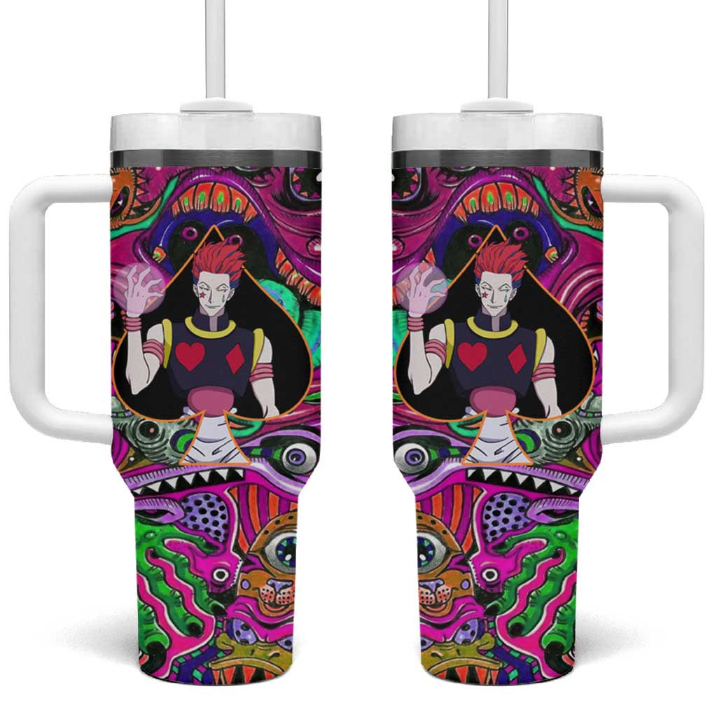 Hisoka Hunter X Hunter Tumbler With Handle With Psychedelic Eye Chaos Theme
