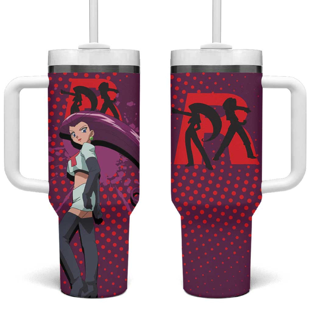 Jessie Musashi Pokemon Tumbler With Handle Anime Style