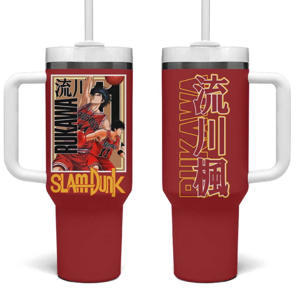 Kaede Rukawa Slam Dunk Tumbler With Handle Cool Basketball Ace In Japan Anime Style