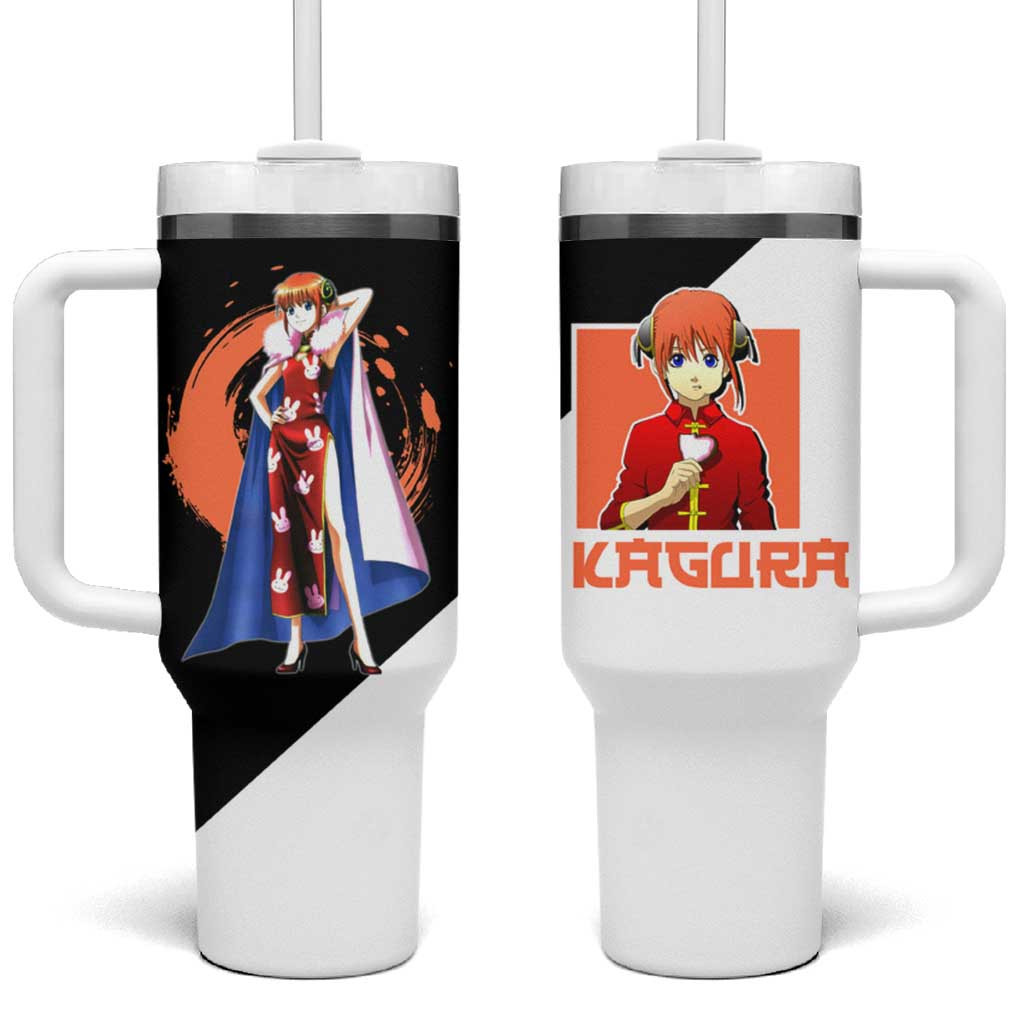 Kagura Gintama Tumbler With Handle Moonlight Assassin Style