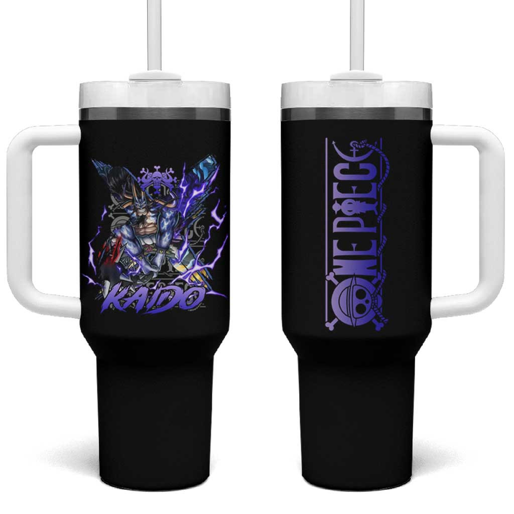 Kaido One Piece Dragon Emperor Tumbler With Handle With Thunderous Power Anime Style