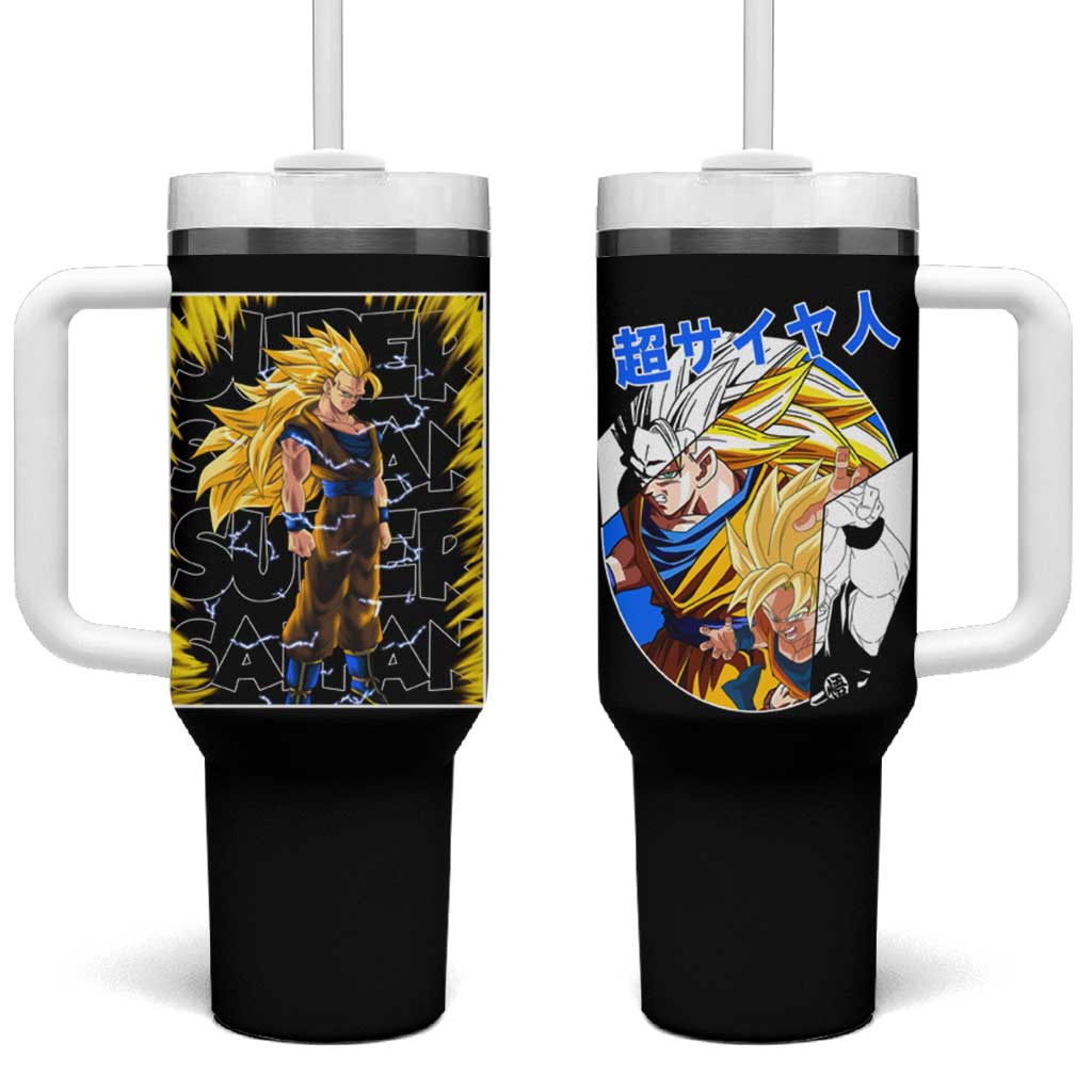 Kakarot Goku Ssj Dragon Ball Tumbler With Handle Anime Style