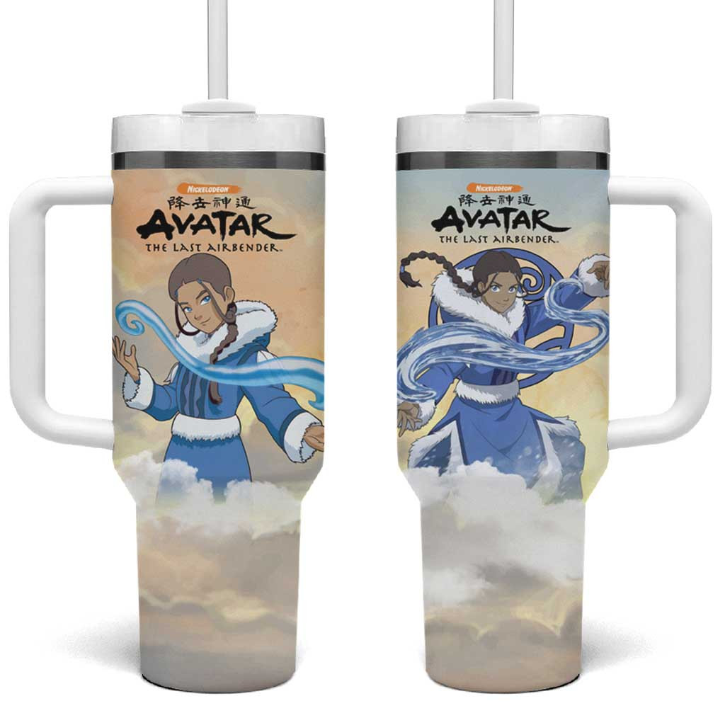 Katara Avatar Waterbender Tumbler With Handle With Strong Emotions Japan Anime Style