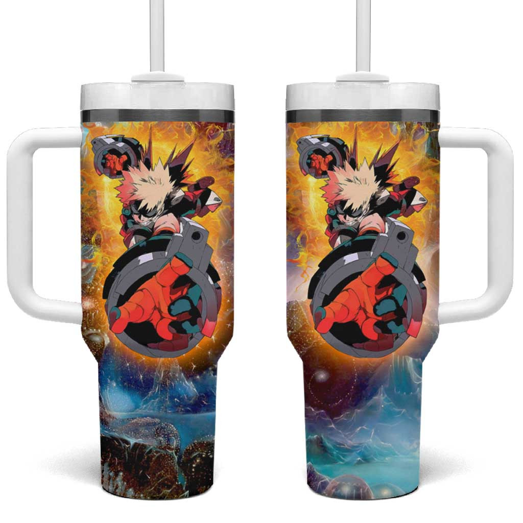 Katsuki Bakugo My Hero Academia Tumbler With Handle With Explosive Blast Fury Charge