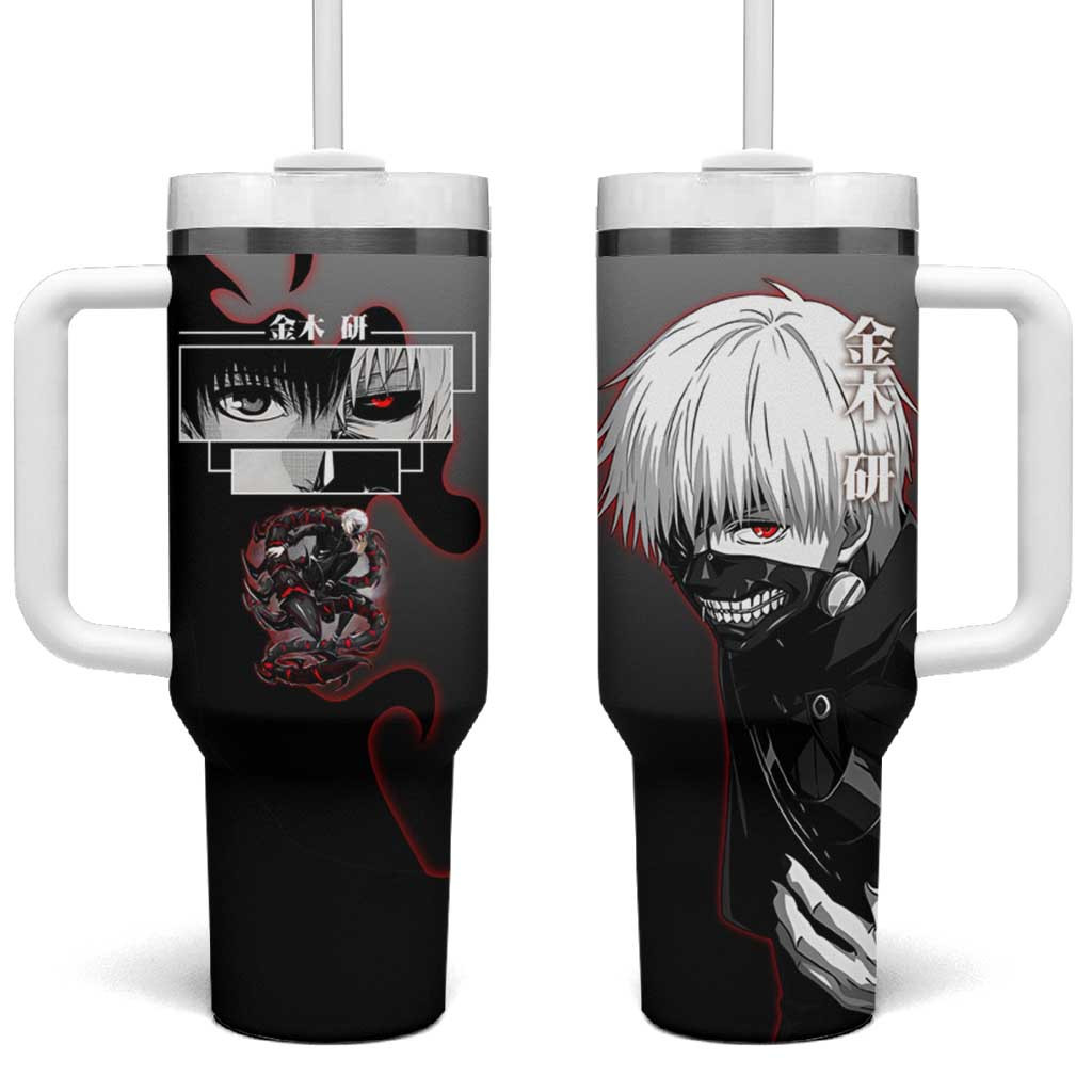 Ken Kaneki Tokyo Ghoul Tumbler With Handle Tokyo Ghoul Masked Ghoul Eye Split Design