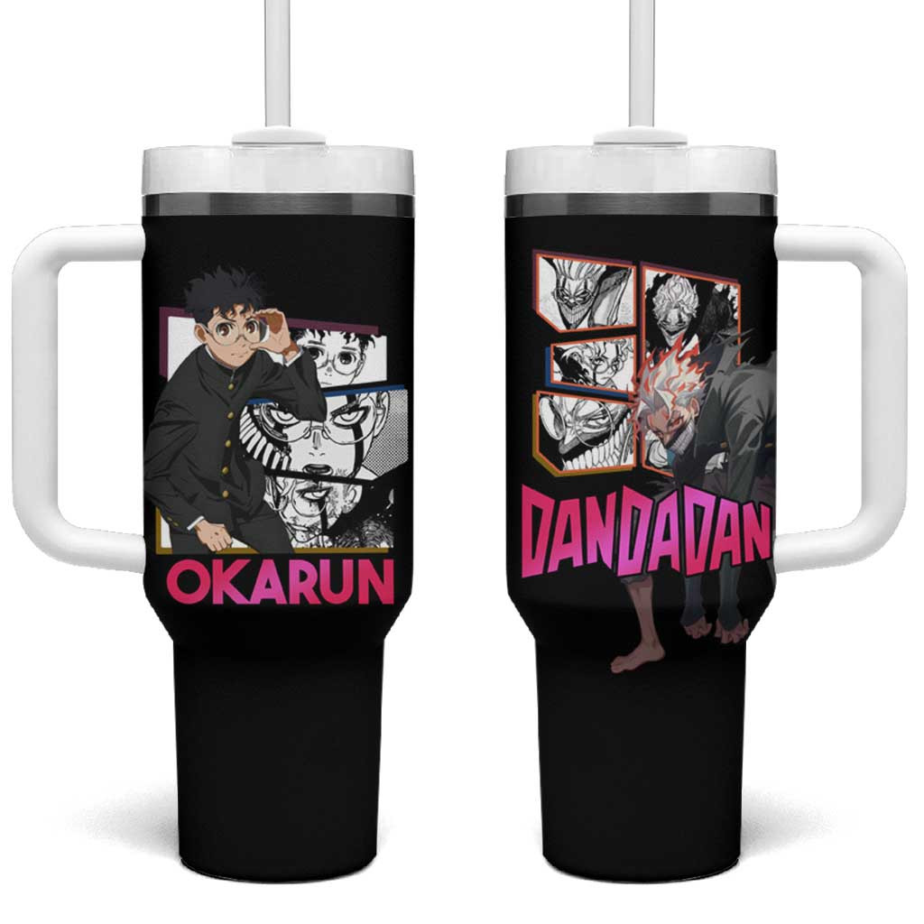 Ken Takakura Dandadan Bold Fighter Tumbler With Handle With Retro Energy Anime Style