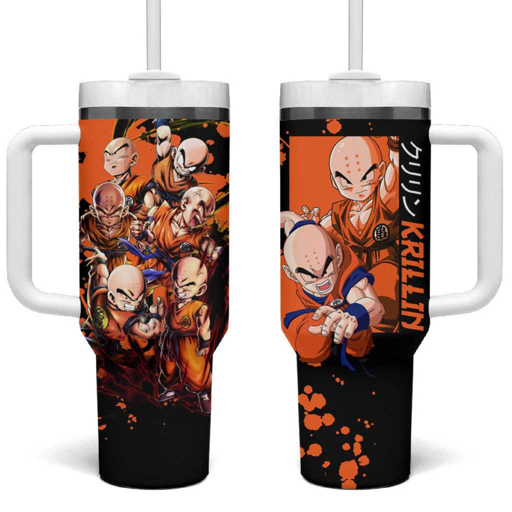Krillin Dragon Ball Tumbler With Handle Anime Style