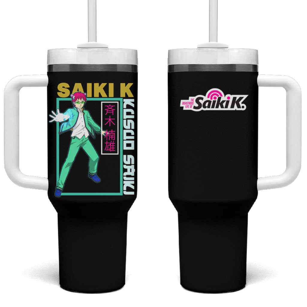 Kusuo Saiki Saiki K Tumbler With Handle Chill Chaos Edition