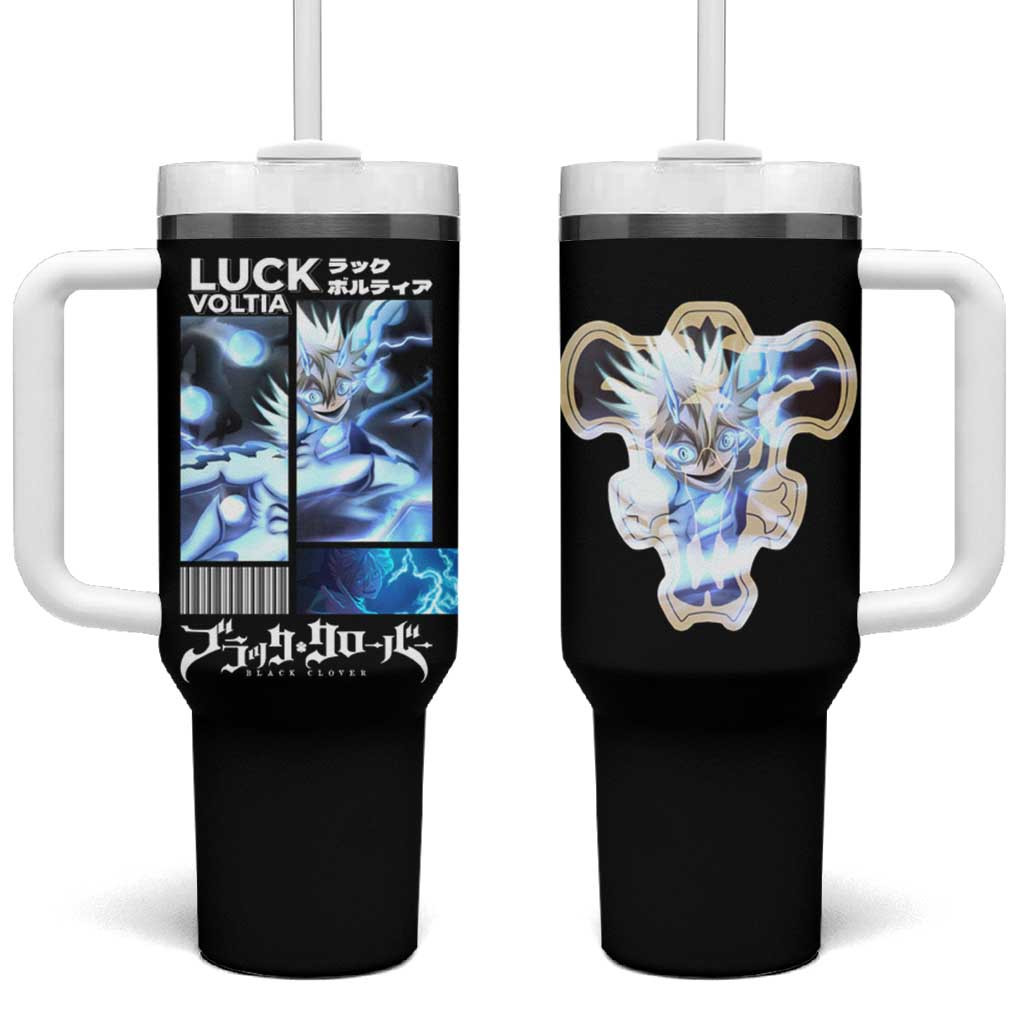 Luck Voltia Black Clover Tumbler With Handle Anime Style