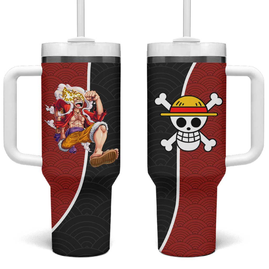 Luffy One Piece Tumbler With Handle Iconic Straw Hat Look Japan Anime Style