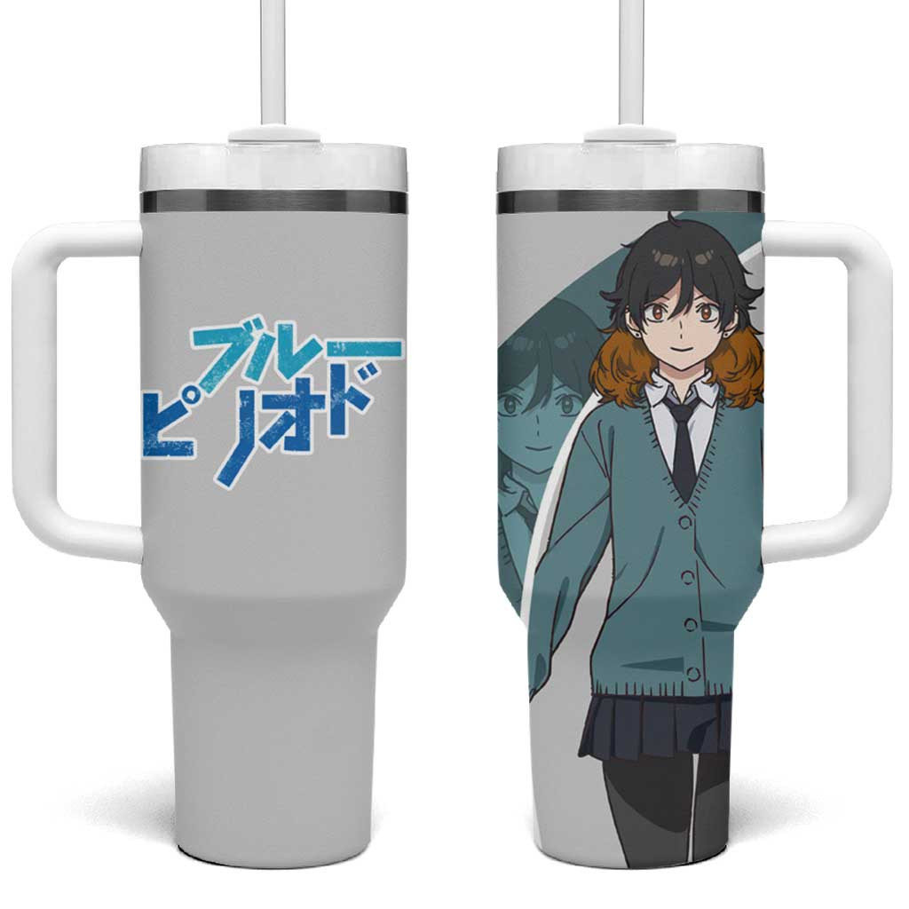 Maki Kuwana Blue Period Quiet Artist Tumbler With Handle With Focused Vision Anime Style