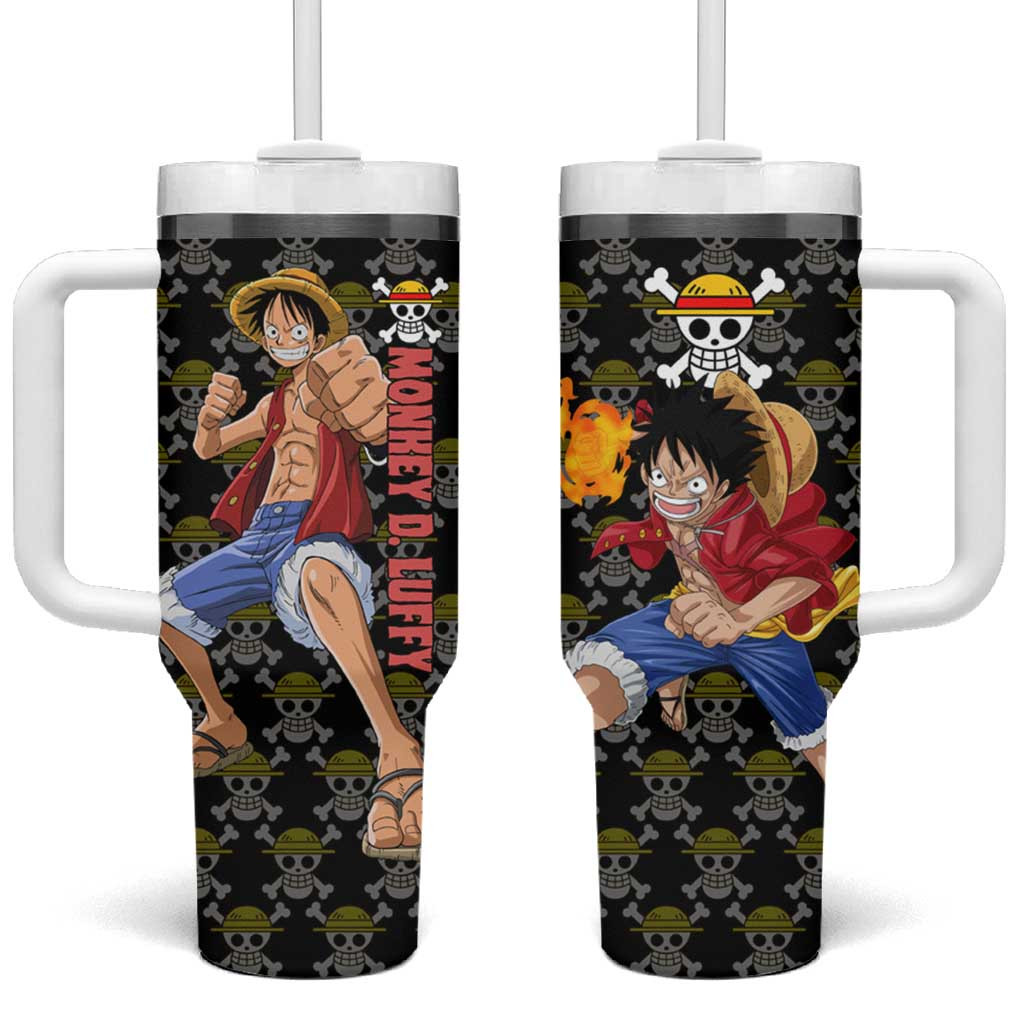 Monkey D Luffy One Piece Tumbler With Handle Pirate Vibes Anime Mix Hawaii Style