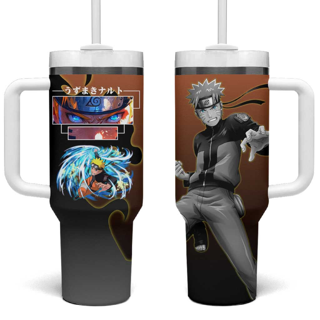 Naruto Uzumaki Naruto Shippuden Tumbler With Handle With Dual Tone Rasengan Burst Design